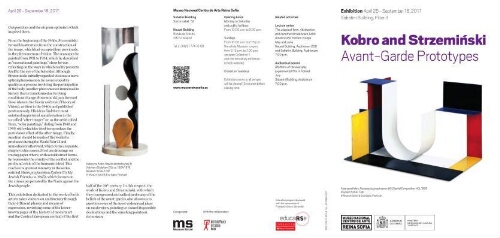 Kobro and Strzeminski: avant-garde prototypes : April 26-September 18, 2017.