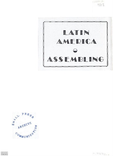 Latin American assembling: [censurado].