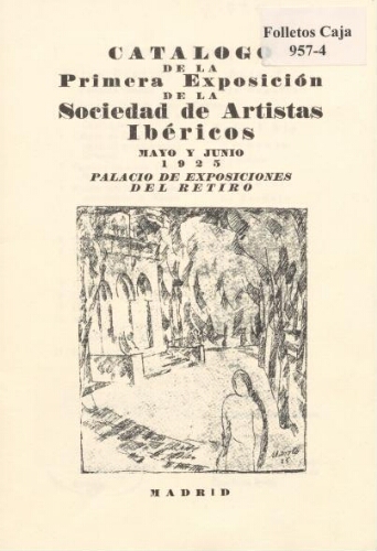 Catálogo de la primera exposición de la Sociedad de Artistas Ibéricos