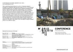 Encuentro: Madrid Abierto 2011-2012 - Difusión impresa