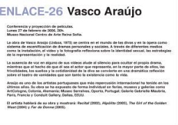 Vasco Araújo - Conferencia y proyección de películas