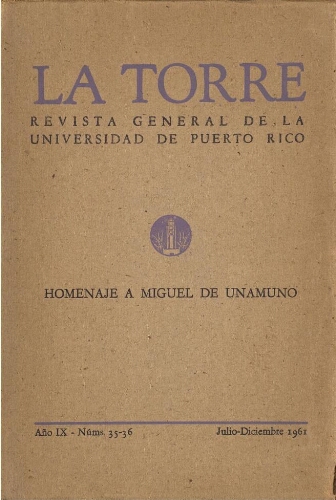 La torre: revista general de la Universidad de Puerto Rico.
