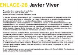 Javier Viver - Presentación y proyección de películas