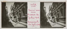 Barcelona. Sucesos de julio 1909. Transporte de heridos