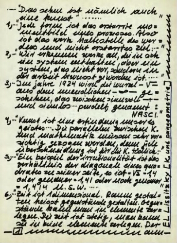 El Lissitzky: art and pangeometry = El Lissitzky : Kunst und Pangeometrie /
