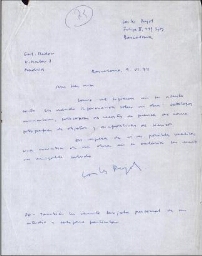 [Carta] 1974 junio 9, Barcelona, a la Galería Redor