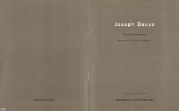 Joseph Beuys - índice de obras expuestas, exposiciones, acciones, bibliografía