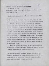 Comisión Función del Arte en la Sociedad: 12 de marzo de 1970 [