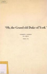 'Oh, the Grand old Duke of York': Gilbert & George, the sculptors, Spring 1972 