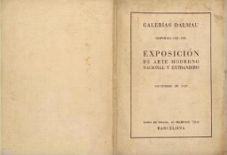 Exposición de Arte Moderno Nacional y Extranjero: Galerías Dalmau, temporada 1929-1930, noviembre de 1929, Barcelona