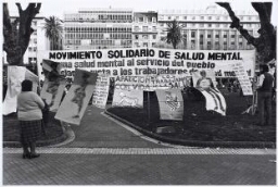 Movimiento salud mental. El Siluetazo. Buenos Aires 21/22 de septiembre de 1983