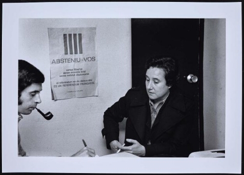 Rafael Wirth y Carme Alcalde, periodistas. Barcelona, 1976