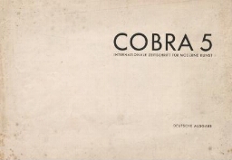Cobra - Bulletin pour la coordination des investigations artistiques