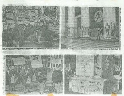 Fotos del Siluetazo en la prensa
