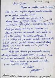 [Carta] 1973 mayo, Terrassa, a Simón [Marchán]