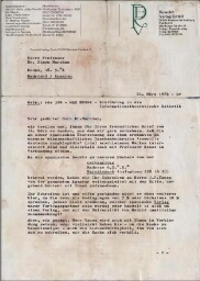 [Carta] 1972 marzo 21, Reinbek bei Hamburg, Hamburgo, a Simón Marchán Fiz, Madrid