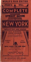The complete street guide to New York: Manhattan and Bronx 