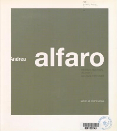 Andreu Alfaro - Catálogo razonado (Vol. 02)