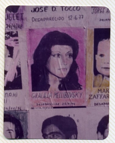 Murales con fotocopias para colorear, iniciativa de Gastar/Capataco en el Día internacional de la Mujer, detalle de una imagen.