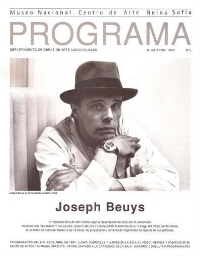 Joseph Beuys: programación del 6 al 23 de abril de 1994 : Museo Nacional Centro de Arte Reina Sofía, Departamento de Obras de Arte Audiovisuales.