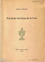 Poesía de San Juan de la Cruz