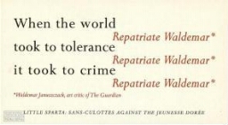 When the world took tolerance it took to crime