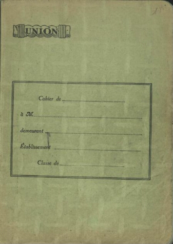 [Cuaderno de notas : París: 1938-1939]