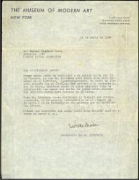 [Carta de] Natalie Wisston, Nueva York, 12 de marzo de 1943, a Manuel Ángeles Ortiz, Buenos Aires 