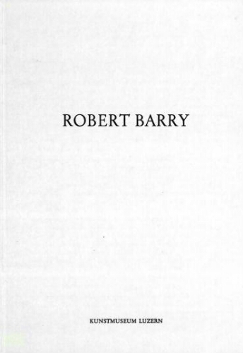 Robert Barry /