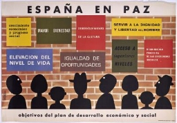 España en paz. Objetivos del plan de desarrollo económico y social