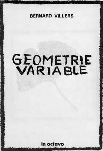 Géométrie variable /
