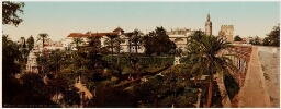 Sevilla. Panorama desde los jardines del Alcázar