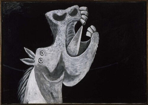 Cabeza de caballo. Boceto para «Guernica»