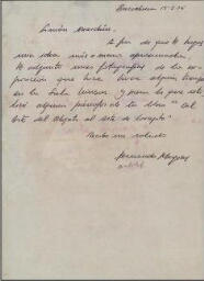 [Carta] 1975 marzo 15, Barcelona, a Simón Marchán