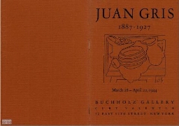 Juan Gris: 1887-1927 : [exhibition].
