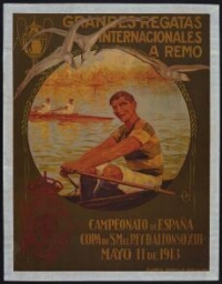 Grandes Regatas Internacionales a Remo. Campeonato de España. Copa de S.M. el Rey D. Alfonso XIII