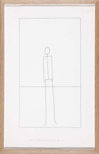 Untitled (8 Stick Figure Drawings) (Sin título [8 dibujos de figuras de palo])