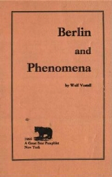 Berlin; and Phenomena 
