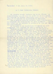 [Carta]: [1934 jul. 8, Santander, a José Gutiérrez Solana] 