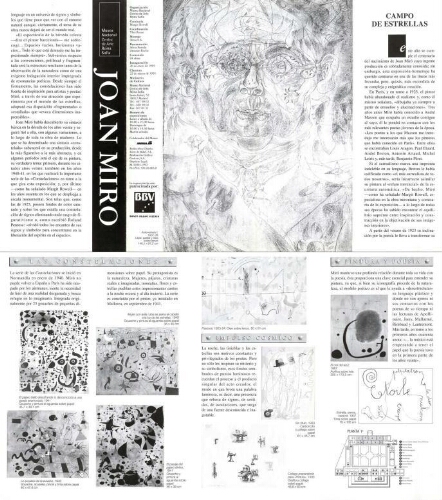 Joan Miró: campo de estrellas : 20 de enero-22 de marzo de 1993 /
