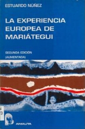 La experiencia europea de José Carlos Mariátegui