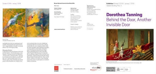 Dorothea Tanning: behind the door, another invisible door : exhibition, October 3, 2018-January 7, 2019, Sabatini Building.