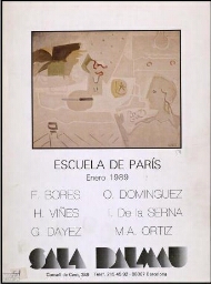 Escuela de París: enero 1989, Sala Dalmau, Barcelona.