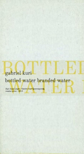 Bottled water, branded water /