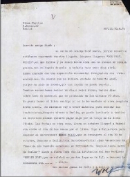 [Carta] 1976 septiembre 30, Berlín, a Simón Marchán, Madrid