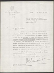 [Carta] 1966 junio, Roma, a José Val del Omar, Madrid 