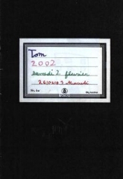 Le cahier de Tom, 7 ans 