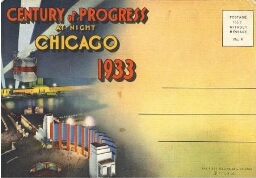 Century of Progress, at night, Chicago 1933