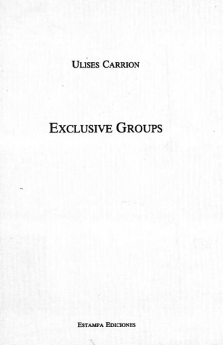 Exclusive groups /