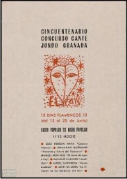 Cincuentenario concurso de cante jondo, Granada: 13 días flamencos 13 : (del 13 al 25 de junio), Radio Popular.
